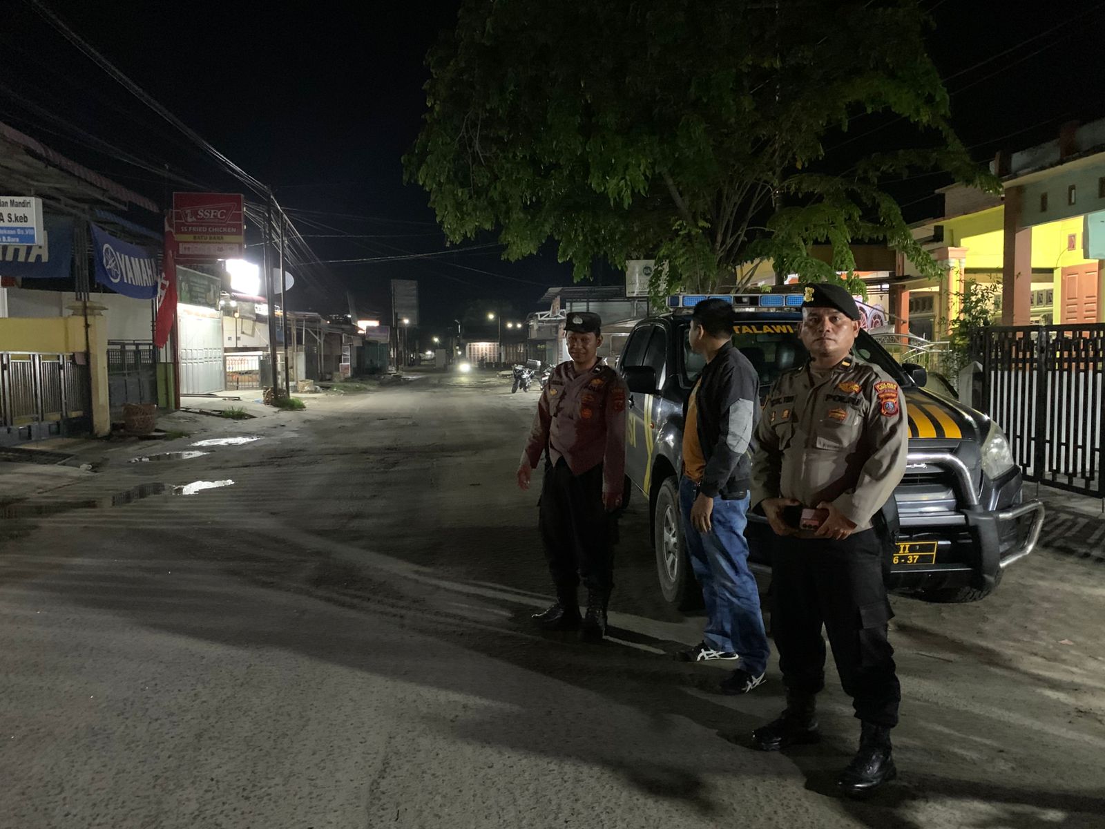 Polsek Talawi gelar patroli dini hari di Tanjung Tiram – antisipasi gangguan kamtibmas dan pungutan liar