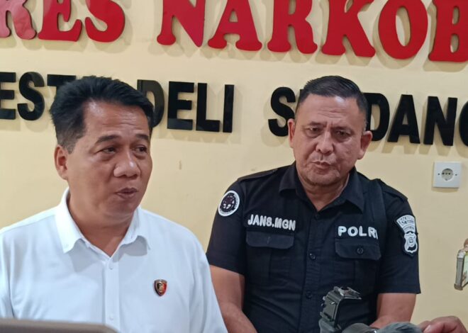 Door Stop Kasat Res Narkoba Polresta Deli Serdang: Mei 2026 ungkap 28 kasus, sita 860 gram sabu hingga 40 batang ganja