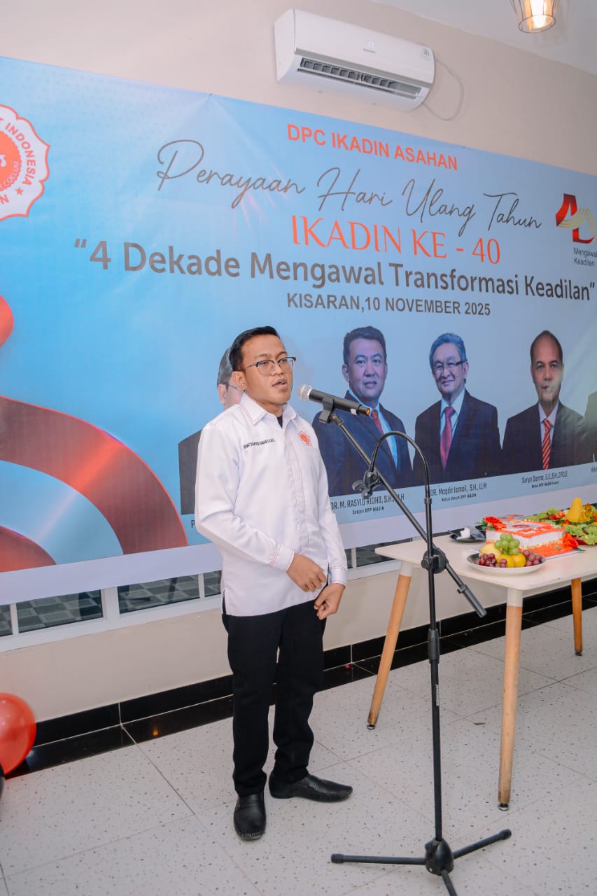 DPC IKADIN Asahan: Fasilitas Komunikasi Warga Binaan Lapas Kelas IIA Labuhan Ruku Merupakan Implementasi Negara Hukum, Bukan Kebijakan Tanpa Dasar     Release Pers Resmi  Dewan Pimpinan Cabang IKADIN Asahan