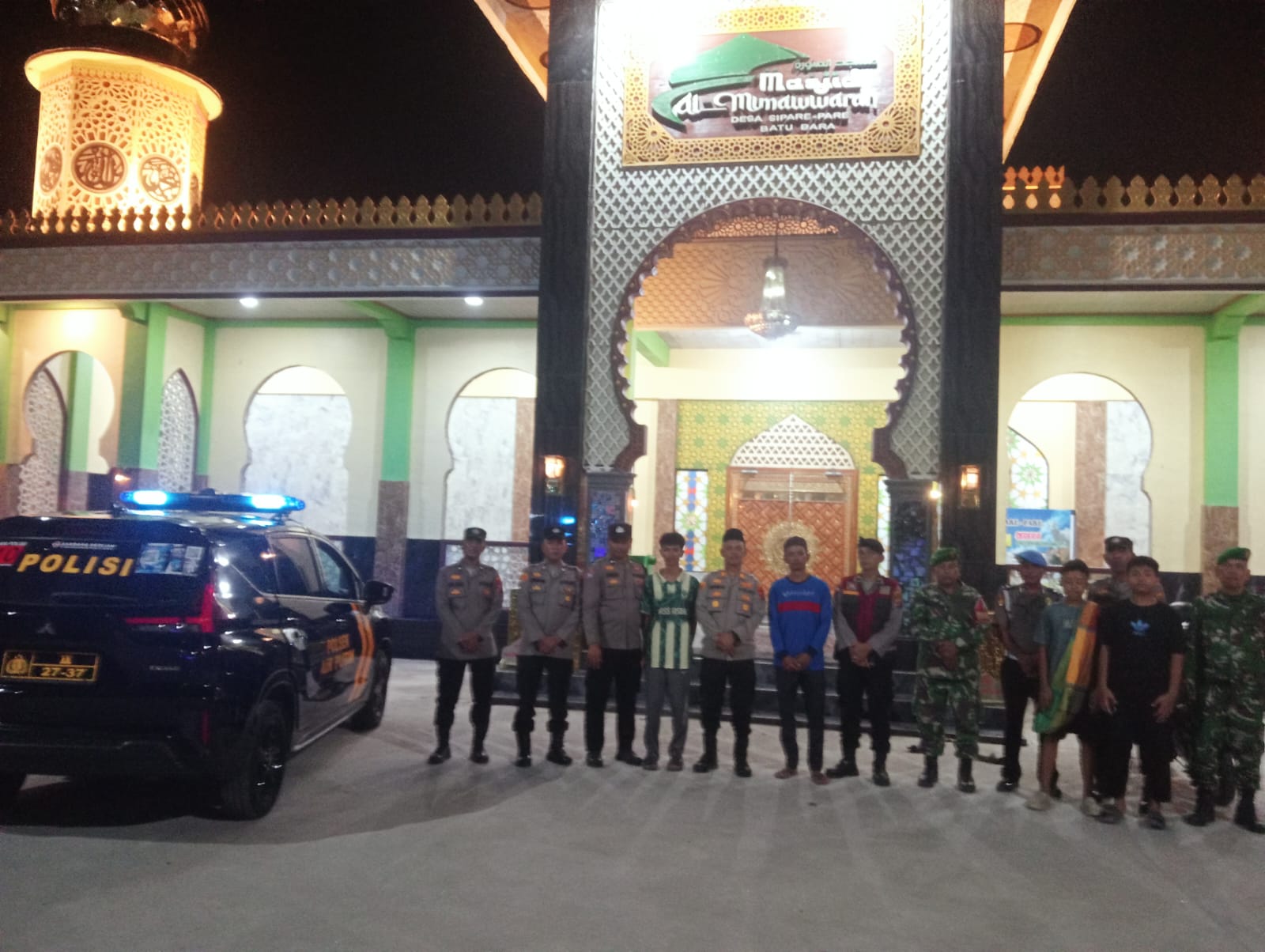 Polres Batu Bara dan Jajaran Laksanakan Pengamanan Malam Takbiran Idul Adha 1447 H, Situasi Aman dan Kondusif