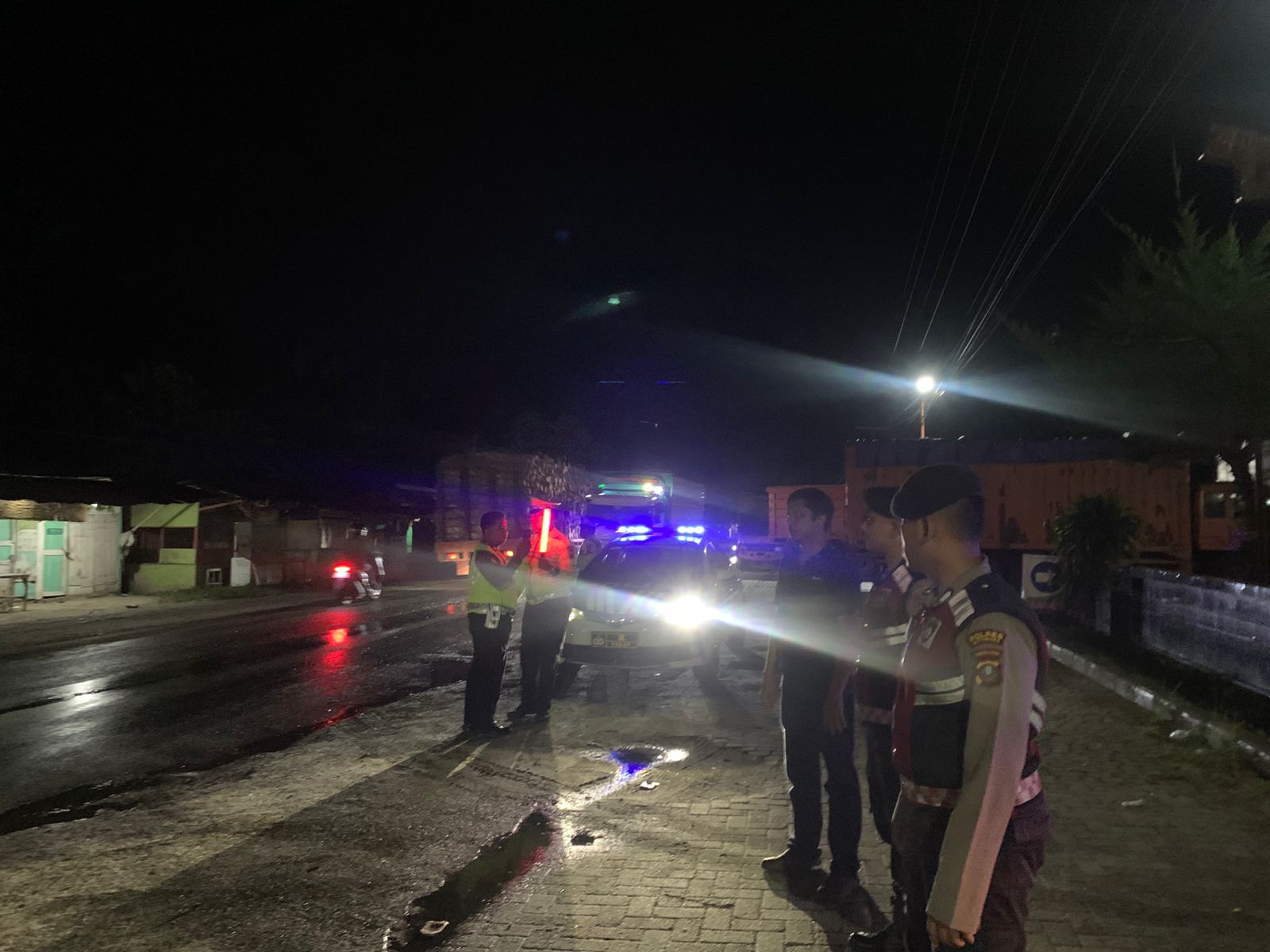 Personel Polres Batu Bara gelar patroli, antisipasi gangguan kamtibmas dan kejahatan di lokasi strategis