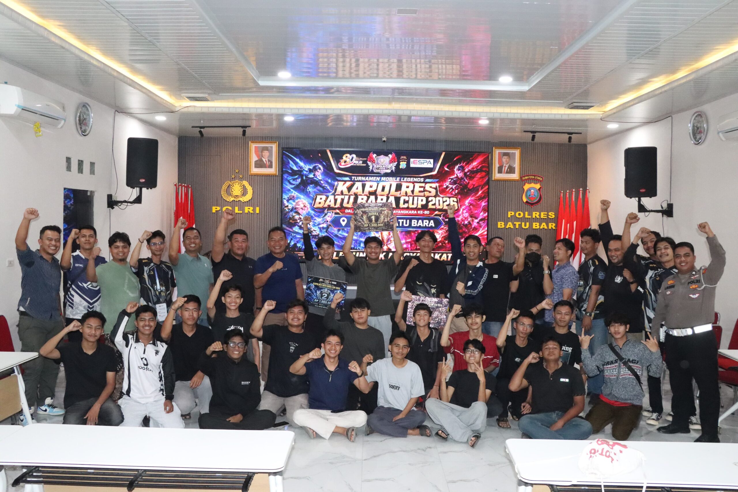 Polres Batu Bara Gelar Turnamen E-Sport Mobile Legends Kapolres Cup 2026, Road To Kapolri Cup