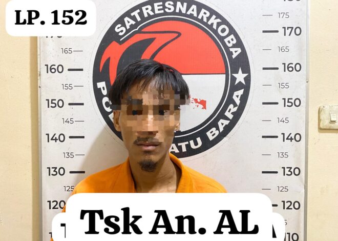 Satresnarkoba Polres Batu Bara Ungkap Lima Kasus Narkotika dalam Dua Hari, Enam Pelaku Diamankan