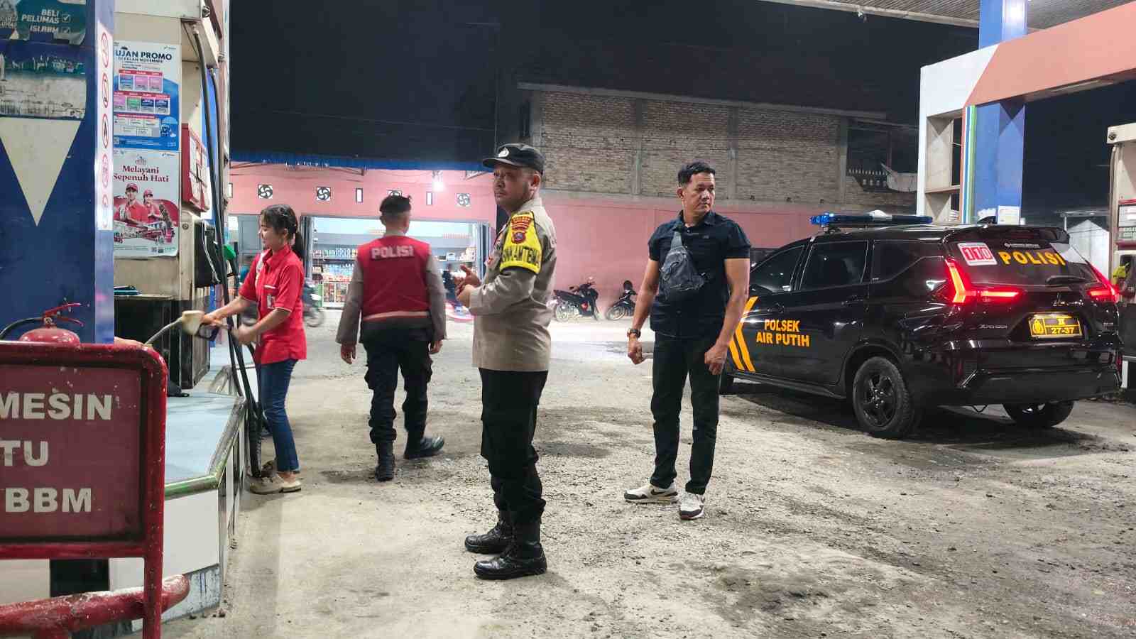 Polsek Air Putih Lakukan Patroli Antisipasi Gangguan Kamtibmas, Sasaran Balap Liar dan Begal   