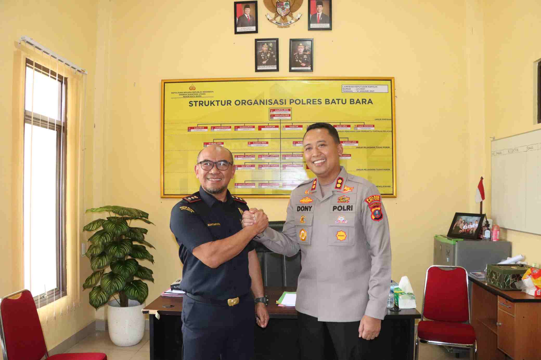 Perkuat Sinergi Antarinstansi, Kapolres Batu Bara Terima Kunjungan Silaturahmi Bea Cukai Kuala Tanjung   