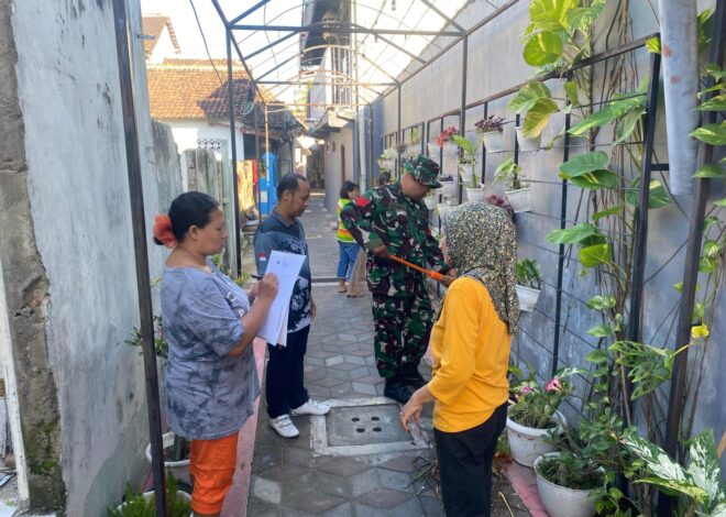 Wujudukan Lingkungan Asri, Kopka Sarifudin Bersama Warga Kepanjenkidul Gelar Kerja Bakti Bersama   