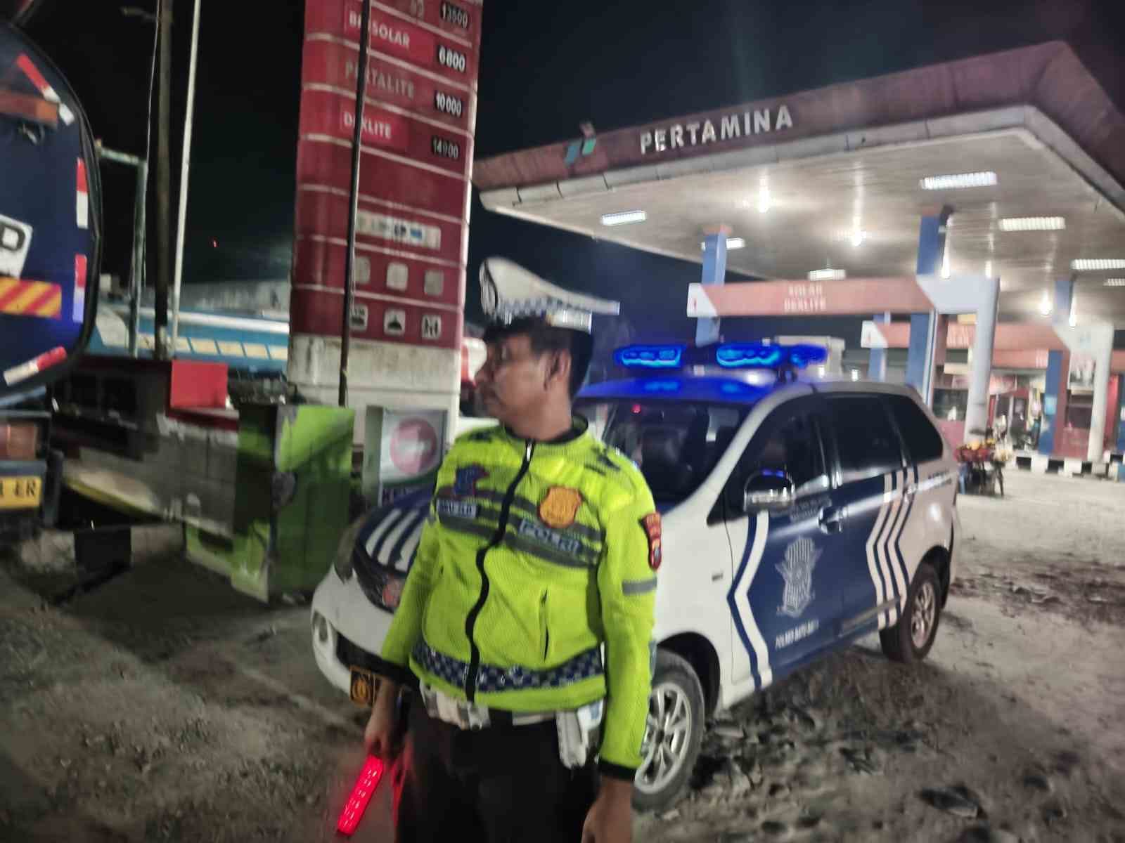 Sat Lantas Polres Batu Bara Gelar Patroli Blue Light Malam Hari – Pantau Lokasi Rawan Laka dan Balap Liar   