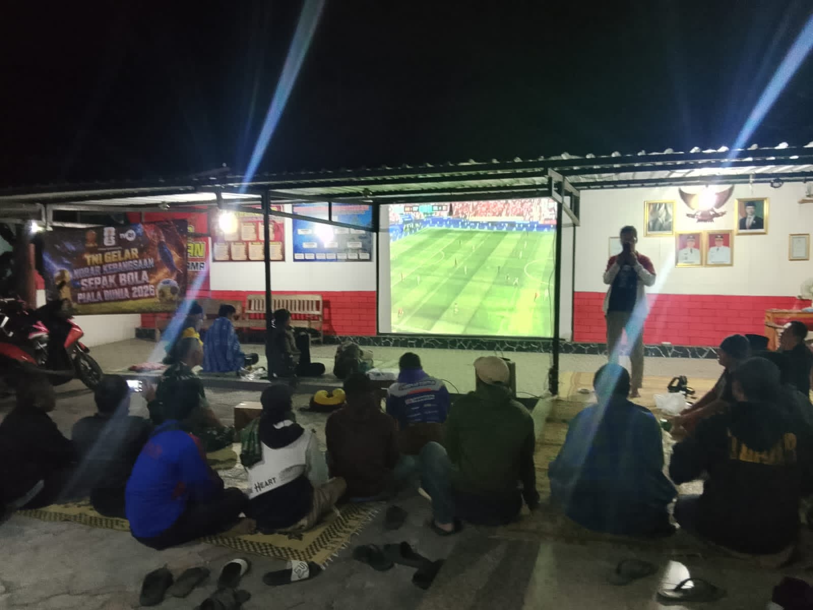 Kodim Wonogiri Gelar Nobar Piala Dunia Di 16 Titik, Warga Begitu Antusias    