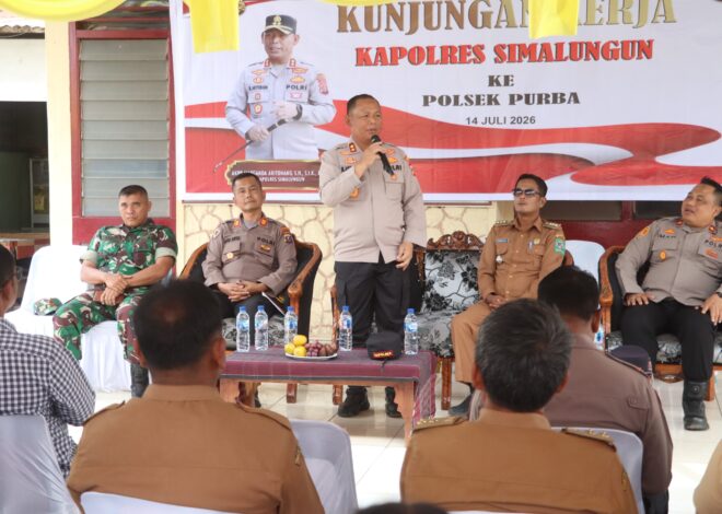 Kapolres Simalungun Sambangi Tiga Polsek, Tegaskan Komitmen Berantas Narkoba dari Lingkup Keluarga   