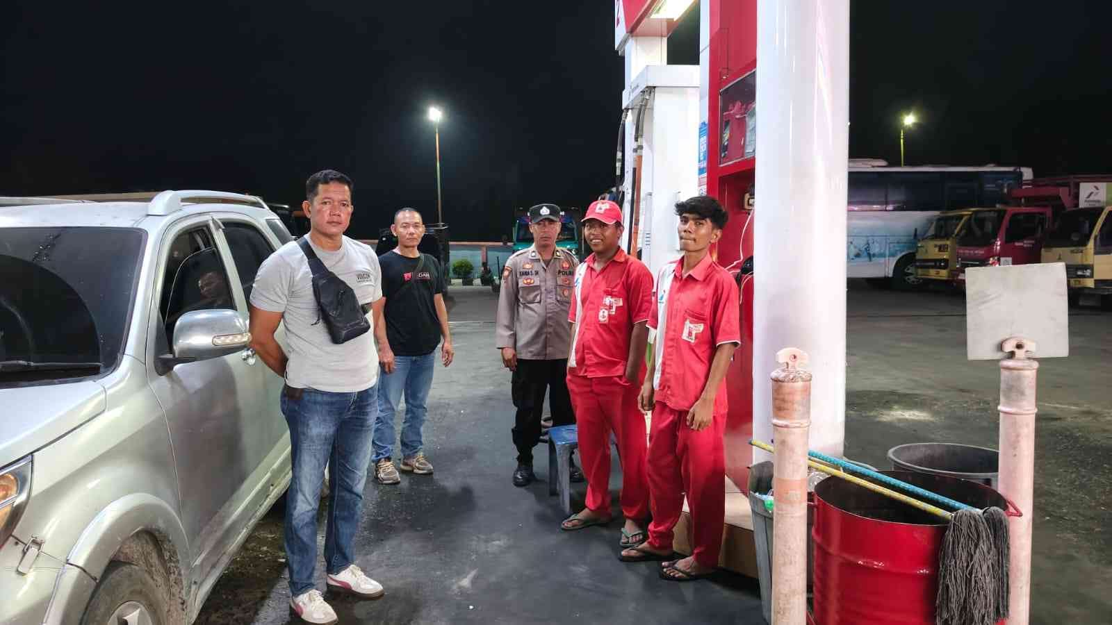 Polsek Air Putih Laksanakan Patroli Malam Selasa – Antisipasi Balap Liar dan Begal di Jalinsum hingga SPBU Sukaraja dan Si Pare Pare   