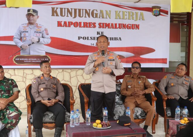 Kapolres Simalungun Sambangi Tiga Polsek, Tegaskan Komitmen Berantas Narkoba dari Lingkup Keluarga   