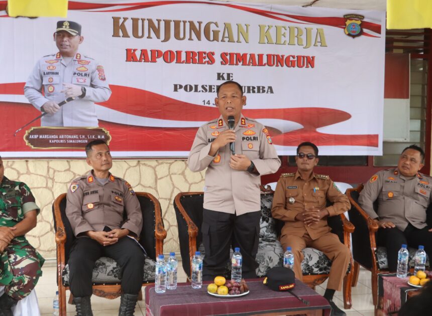 Kapolres Simalungun Sambangi Tiga Polsek, Tegaskan Komitmen Berantas Narkoba dari Lingkup Keluarga   