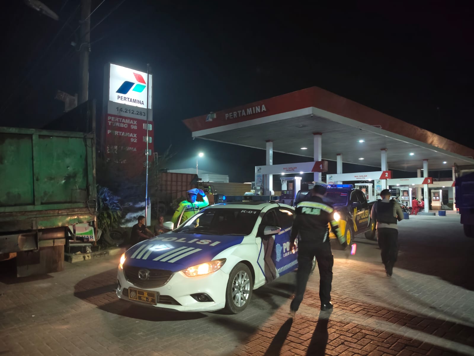 Polres Batu Bara Gelar Patroli Gabungan Antisipasi Gangguan Kamtibmas – Apel Kesiapan Dipimpin Pawas AKP Lumban Sirait   
