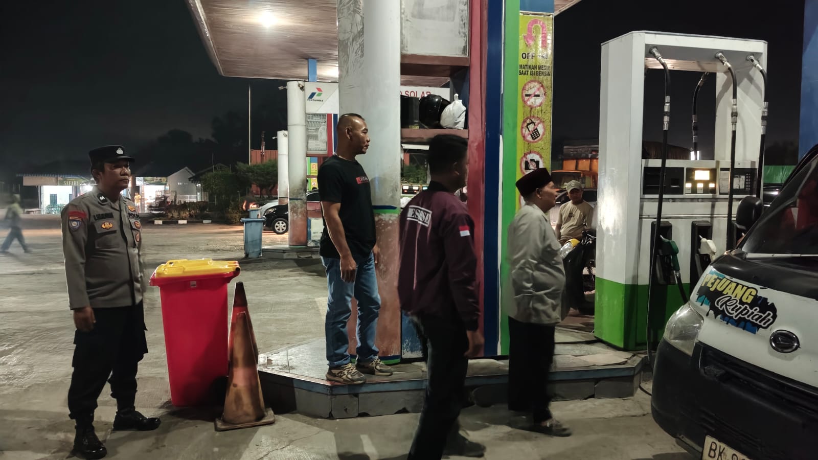 Polsek Air Putih Laksanakan Patroli Malam Hari – Antisipasi Balap Liar, Begal, dan Tawuran di Jalinsum hingga SPBU   