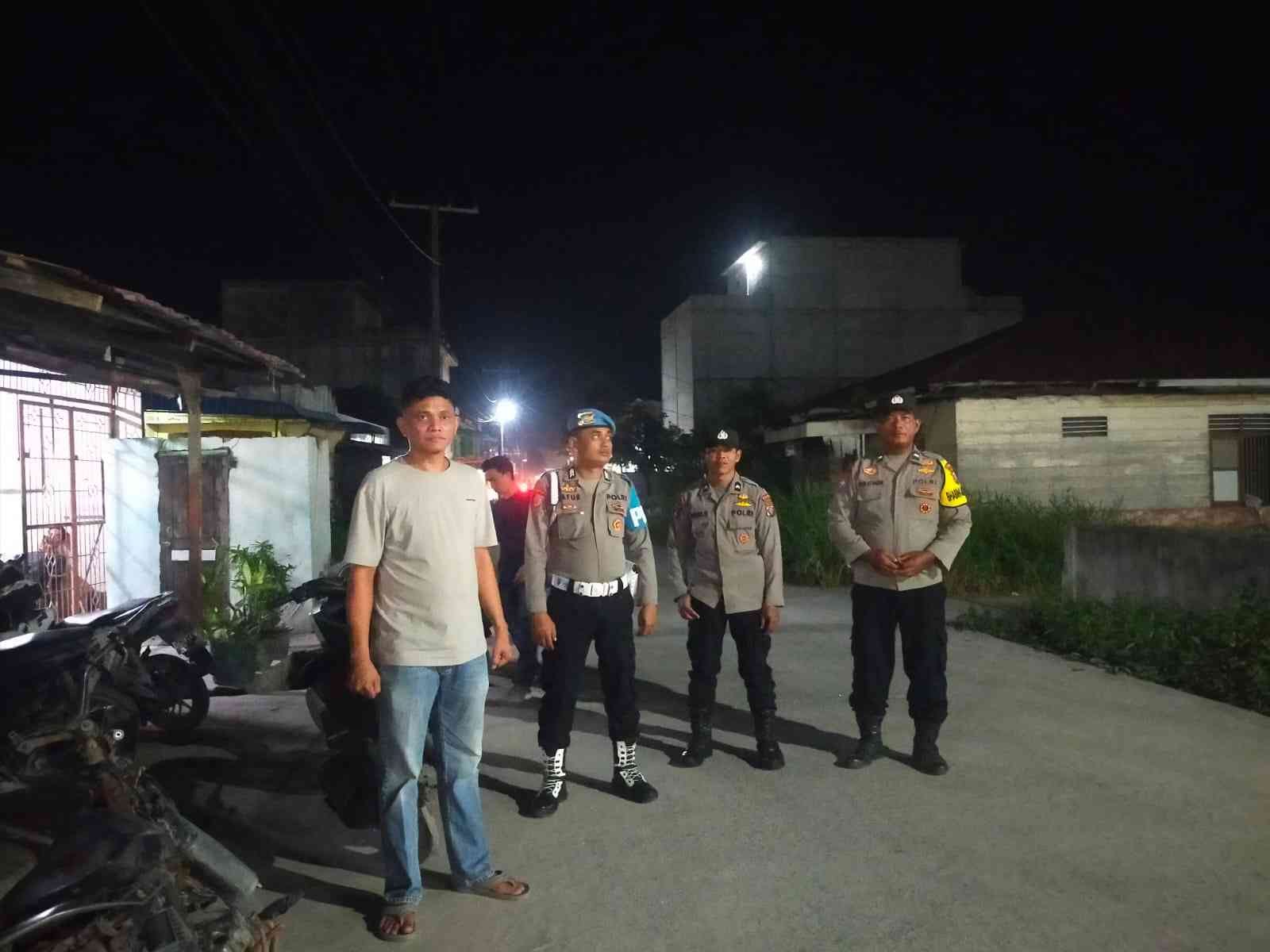 Polsek Medang Deras Laksanakan Patroli Malam Gabungan – Antisipasi Kejahatan, Geng Motor, dan Tawuran