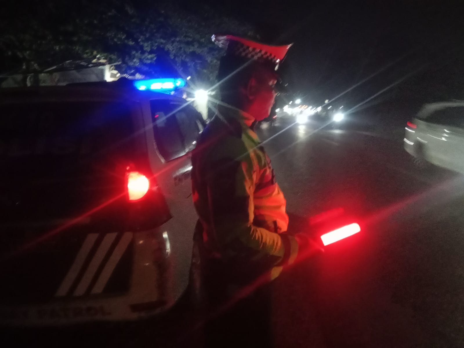 Satlantas Polres Batu Bara Lakukan Patroli Blue Light di Jalinsum Indrapura Pukul 00.00 WIB – Kegiatan Aman Lancar