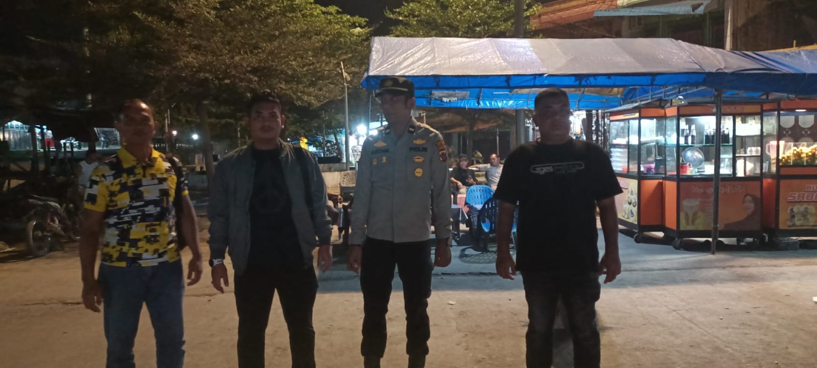 Polsek Medang Deras Gelar Patroli Malam Gabungan, Antisipasi Kejahatan dan Kenakalan Remaja   