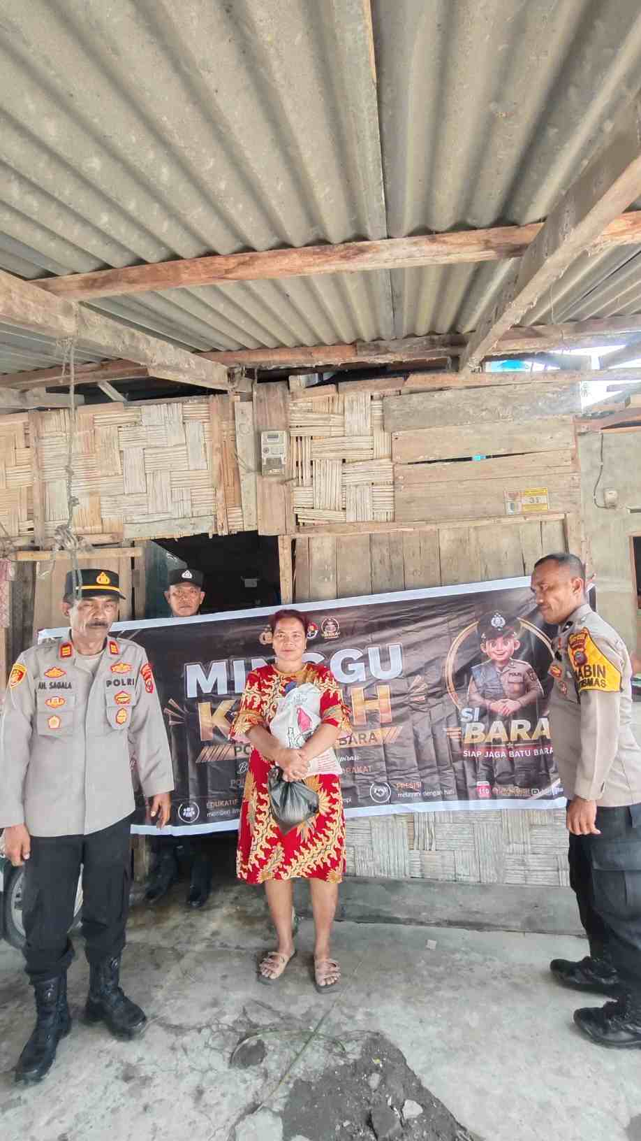 Wujud Kepedulian Nyata, Polres Batu Bara Gelar Kegiatan Minggu Kasih di Desa Sei Buah Keras Medang Deras