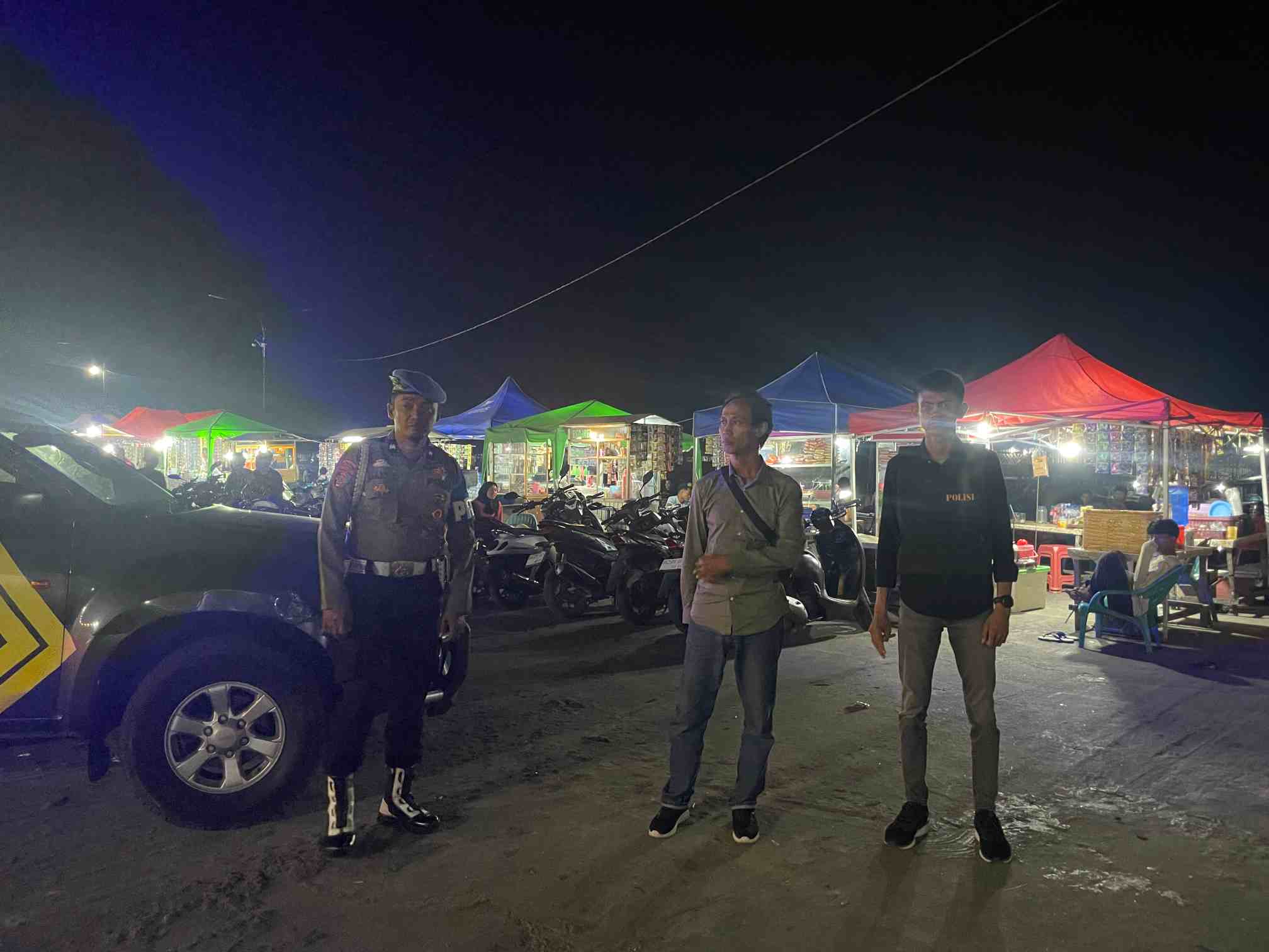 Polsek Talawi Gelar Patroli Malam, Antisipasi Tawuran, Balap Liar Dan Pungutan Liar Di Tanjung Tiram