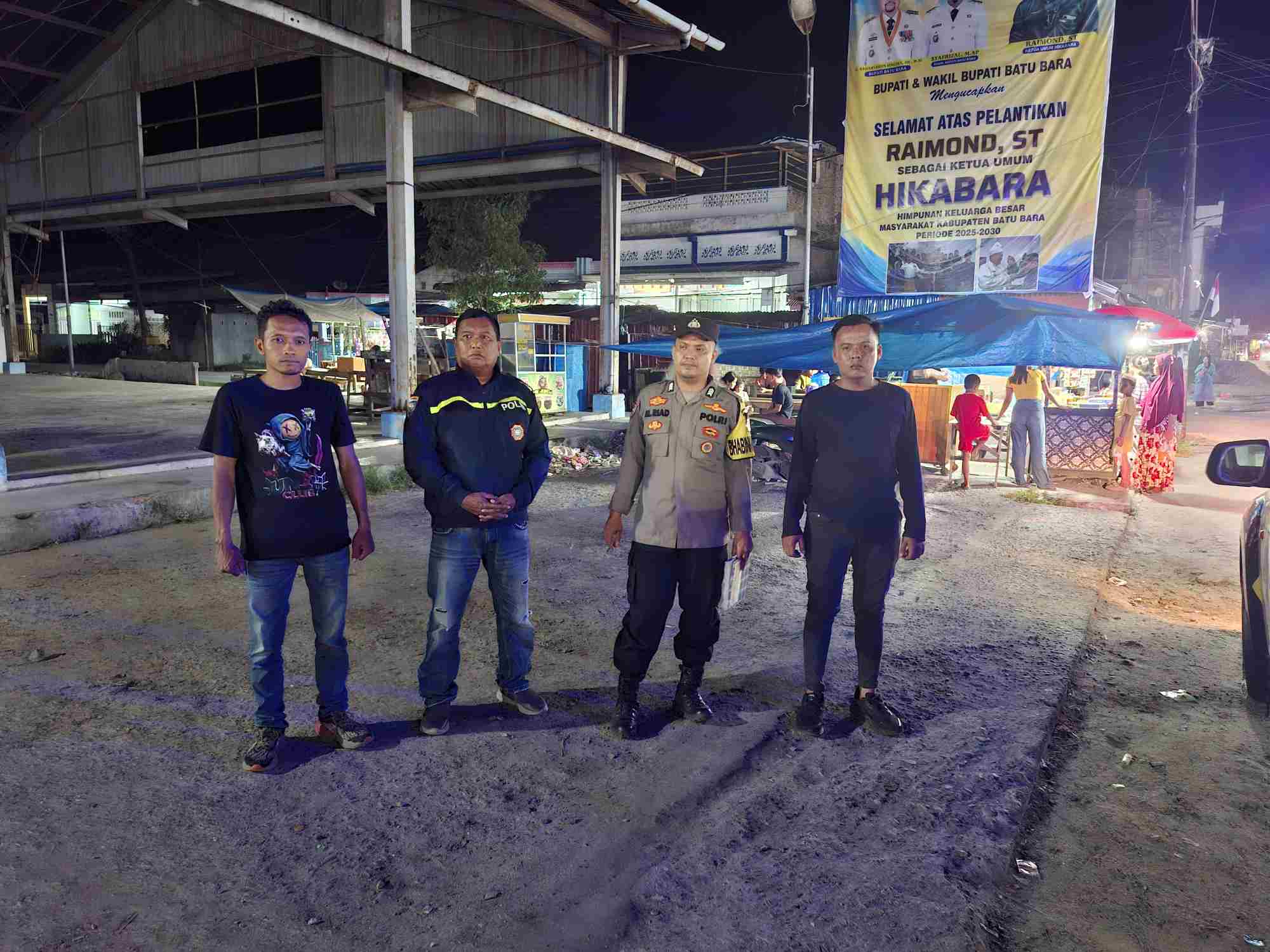 Polsek Talawi Patroli Malam, Antisipasi Tawuran, Kejahatan Jalanan dan Pungutan Liar   