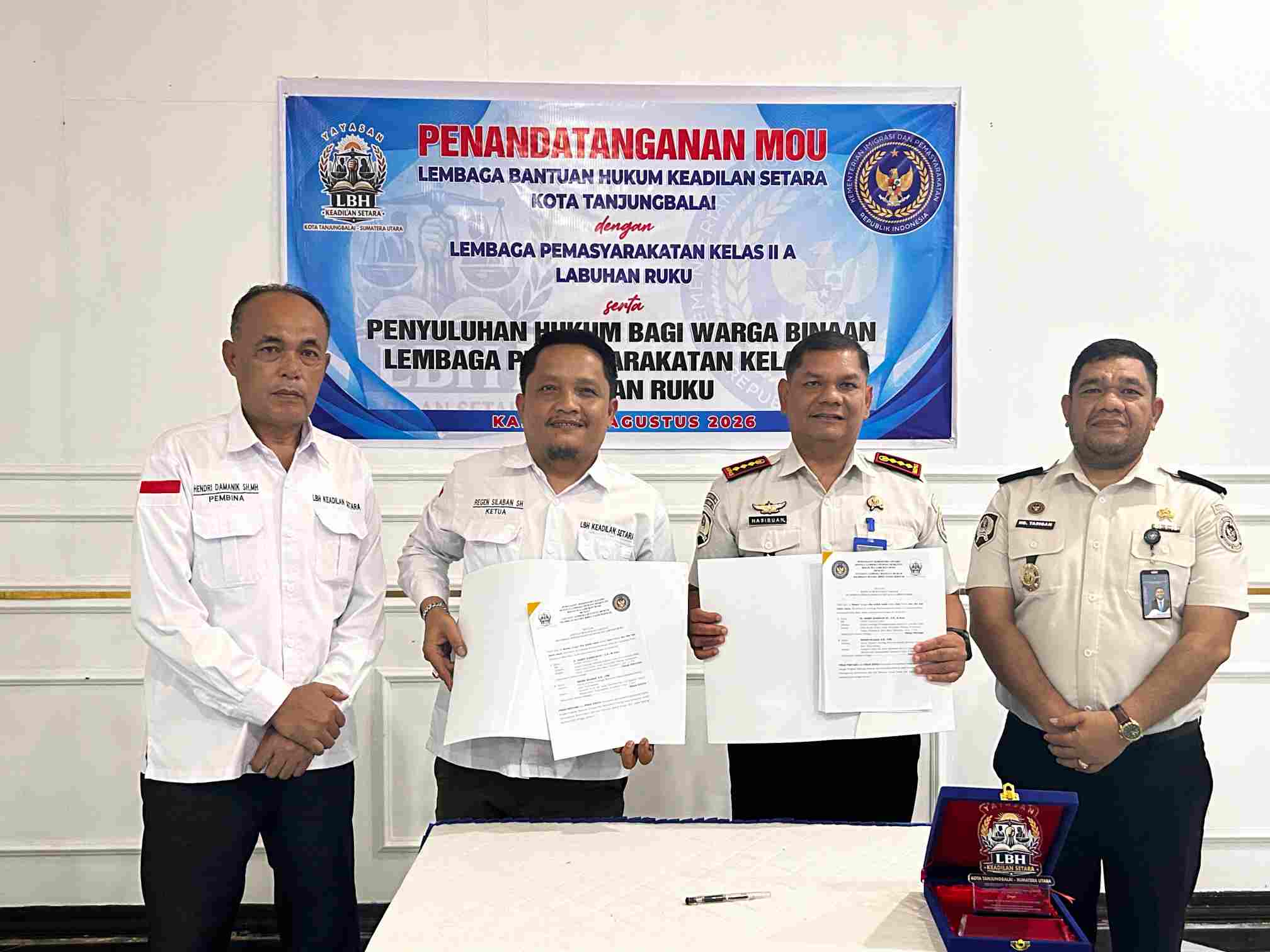Lapas Labuhan Ruku Jalin Kerja Sama dengan LBH Keadilan Setara, Perkuat Pendampingan Hukum bagi Tahanan