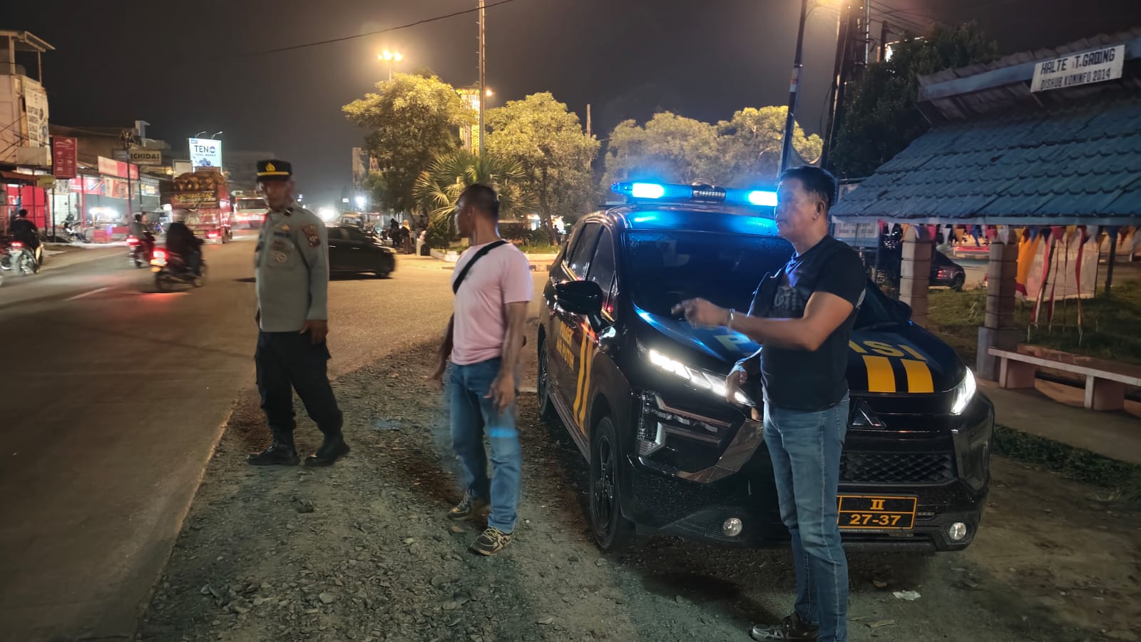 Polsek Air Putih Gelar Patroli Malam Menyeluruh, Antisipasi Balap Liar, Begal dan Tawuran