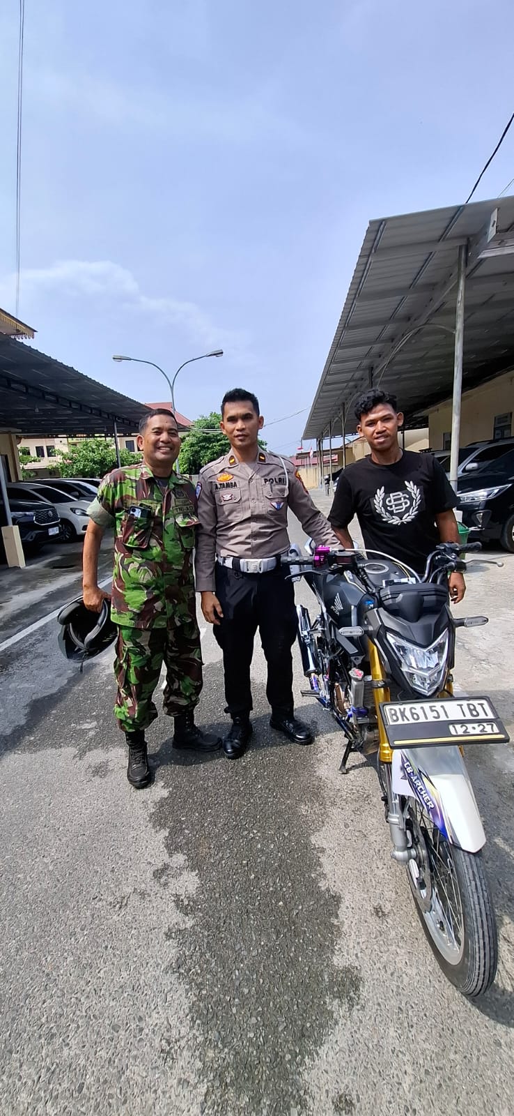 Sat Lantas Polres Batu Bara Serahkan Dua Unit Kendaraan Hasil Penindakan Balap Liar Kepada Pemilik   