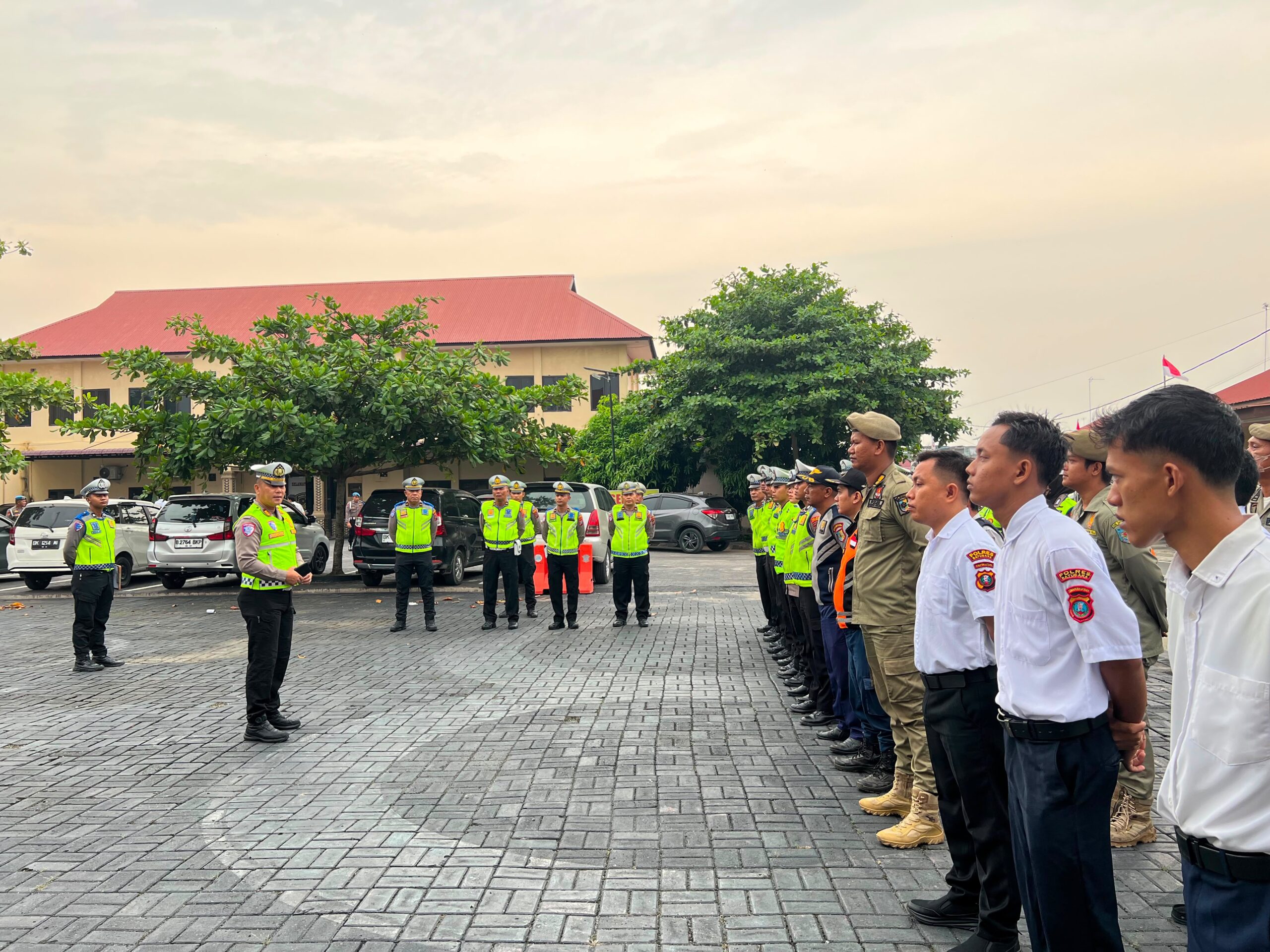 Sat Lantas Polres Batu Bara Gelar Apel Fungsi Bersama Dinas Perhubungan Dan Satpol PP Kabupaten Batu Bara