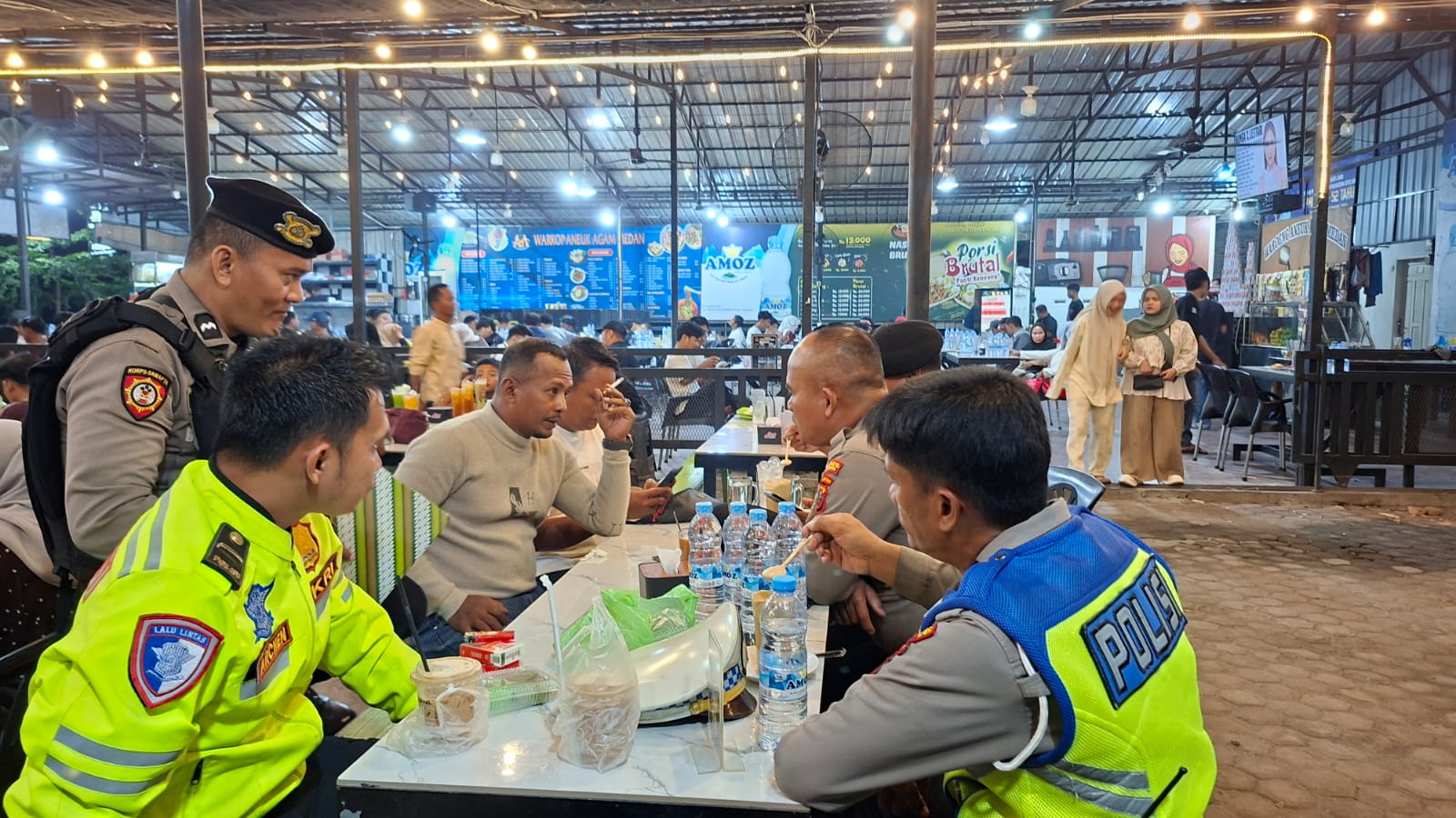 Polres Batu Bara Gelar KRYD Blue Light Patroli Malam, Sasar Titik Rawan Kejahatan Jalanan   