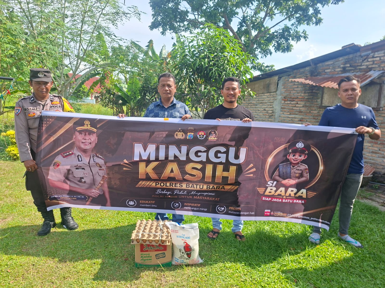 Kapolsek Talawi Laksanakan Minggu Kasih, Beri Bantuan Sembako Kepada Kaum Dhuafa