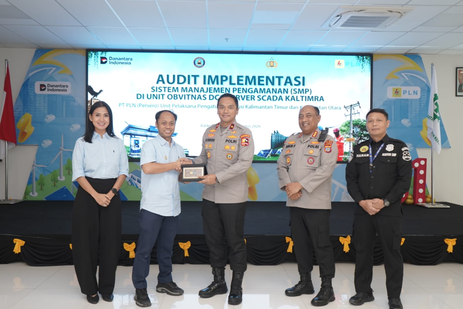 Tim Audit Ditpamobvit Baharkam Polri Gelar Audit Implementasi Sistem Manajemen Pengamanan di DCC Server SCADA KALTIMRA