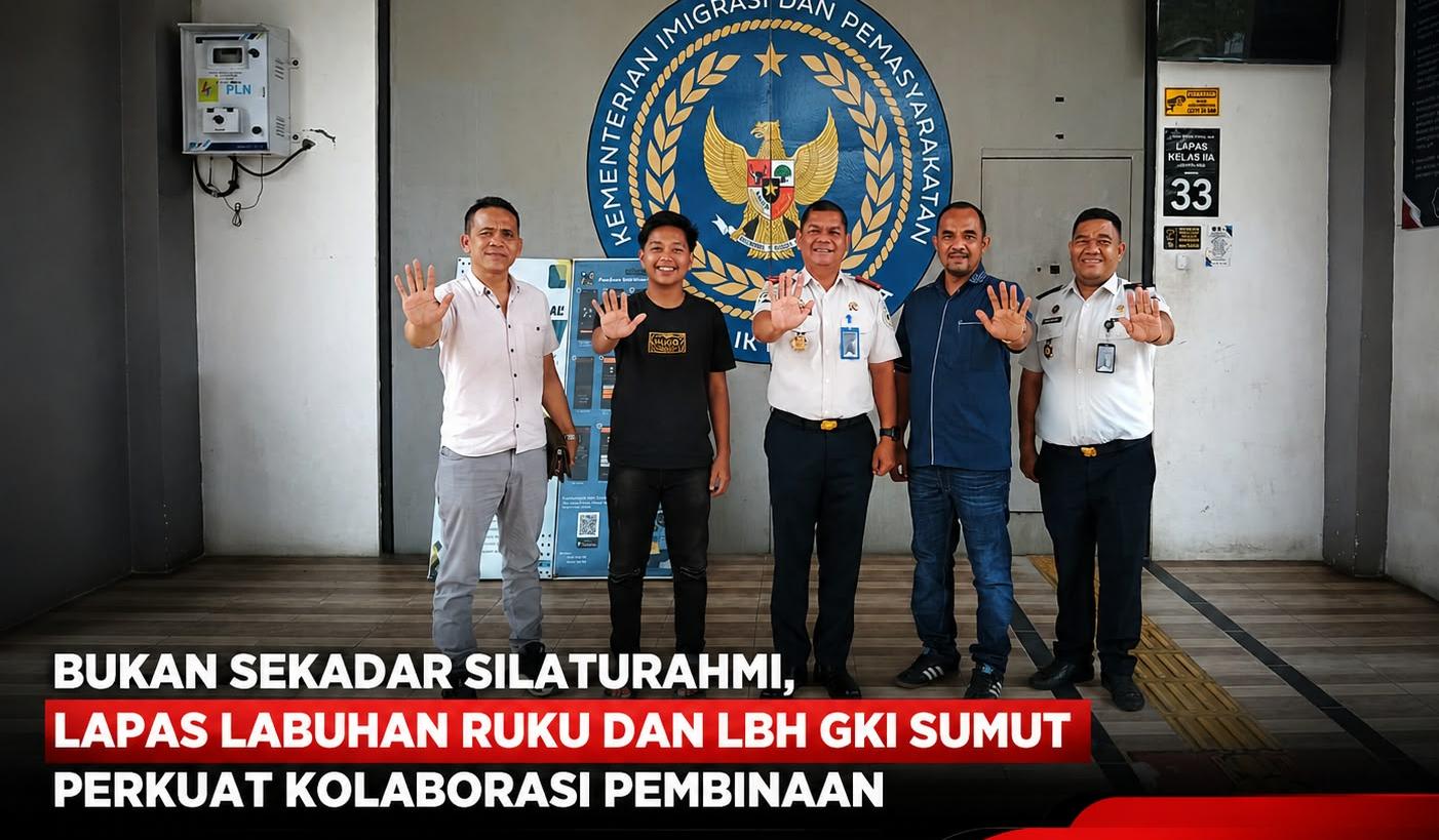 Komitmen Tingkatkan Pembinaan Warga Binaan, Lapas Labuhan Ruku–LBH GKI Sumut Sepakat Jalin Kerja Sama