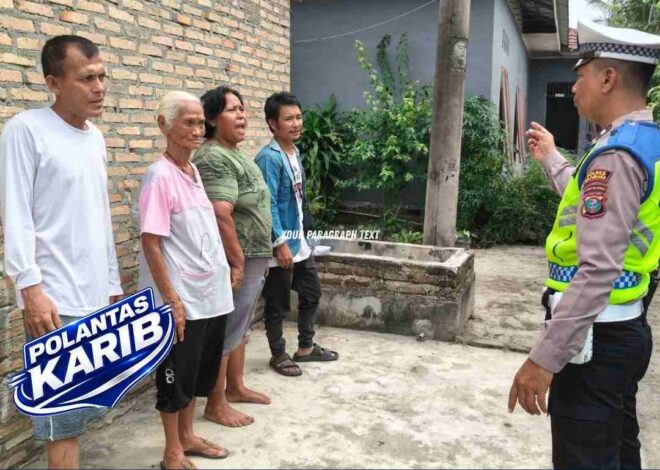 Sasar Sekolah & Pusat Keramaian, Sat Lantas Batu Bara Sosialisasikan Keselamatan Berlalu Lintas   