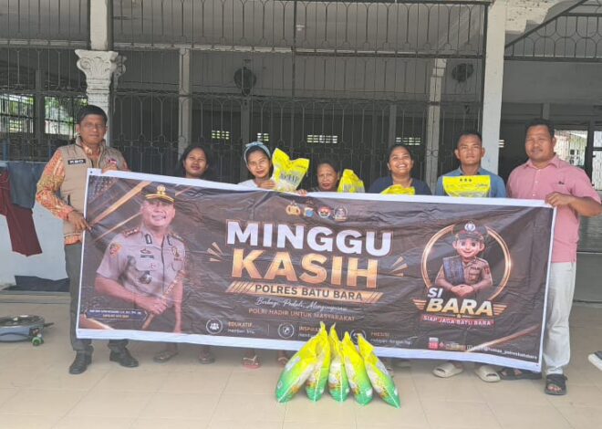 Satresnarkoba Polres Batu Bara Gelar Kegiatan Minggu Kasih, Berbagi Sembako dan Edukasi Bahaya Narkoba kepada Lansia