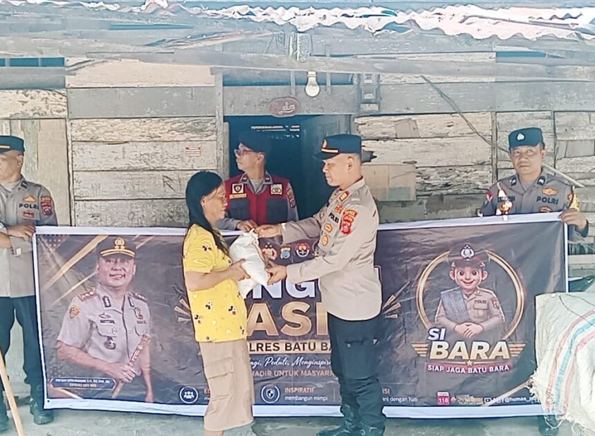 Wujud Kepedulian Nyata, Polres Batu Bara Gelar Minggu Kasih dan Salurkan Bantuan Sembako ke Masyarakat   
