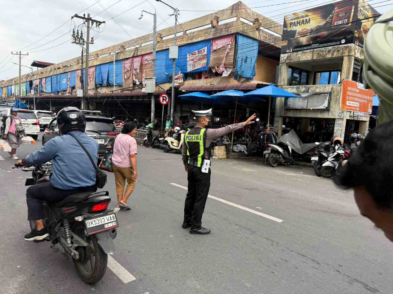 Pos Padat Sore Senin, Sat Lantas Pematangsiantar Kawal 18 Titik Rawan Kepadatan Lalu Lintas