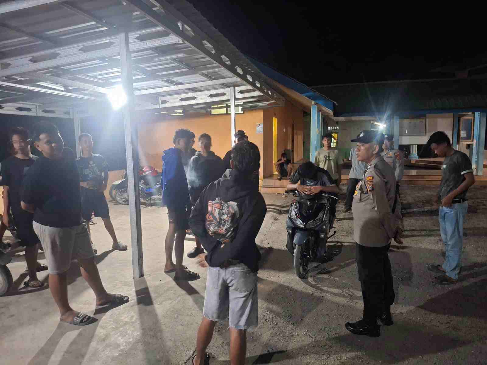 Patroli Malam Polsek Air Putih Sisir 4 Titik Rawan, Cegah Balap Liar, Begal & Tawuran   