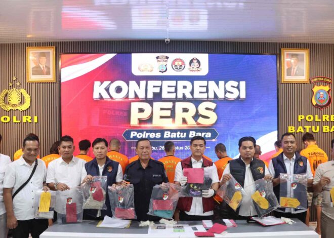 Polres Batu Bara Ungkap 10 Kasus 3C, 17 Tersangka Diamankan dalam Satu Bulan Lebih   