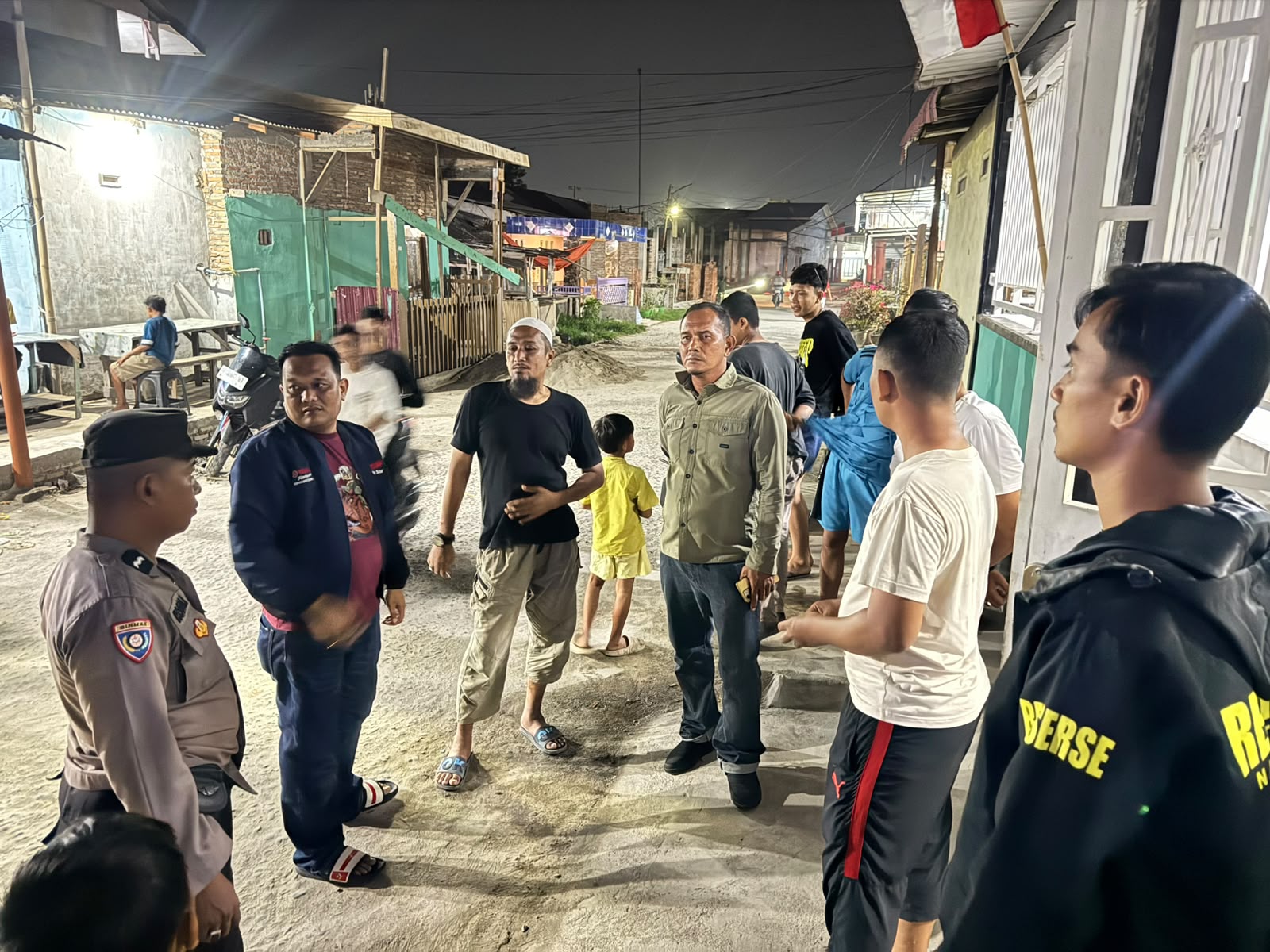 Patroli KRYD Gabungan Sat Samapta & Polsek Talawi, Kawal 4 Titik Rawan Cegah 3C, Begal & Balap Liar   