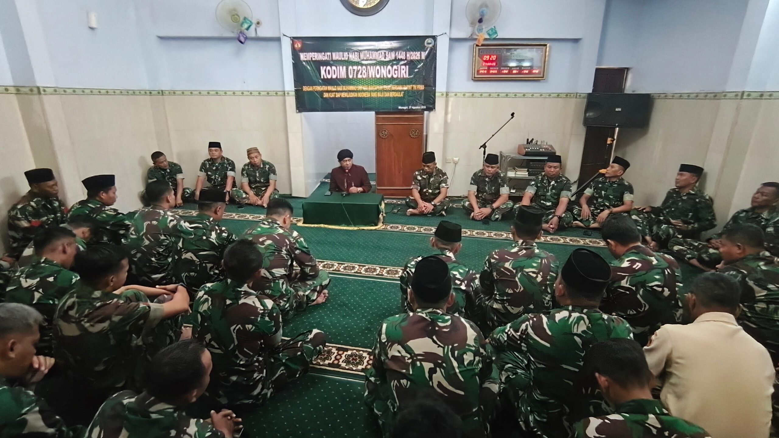 Kodim 0728/Wonogiri Gelar Peringatan Maulid Nabi Muhammad SAW 1448 H
