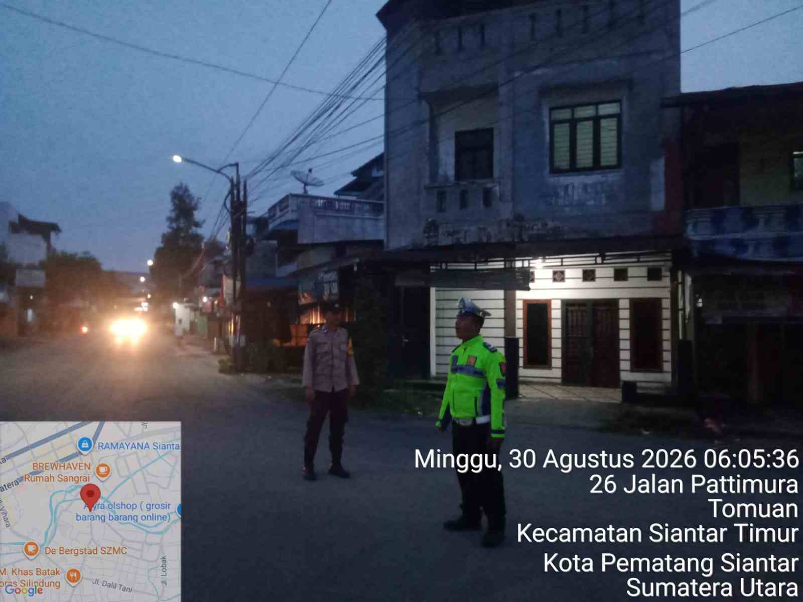 Sat Lantas Pematangsiantar Amankan Jalur Fun Run Marpesta QRIS di Pattimura–Siatas Barita, Kegiatan Berjalan Aman & Lancar   