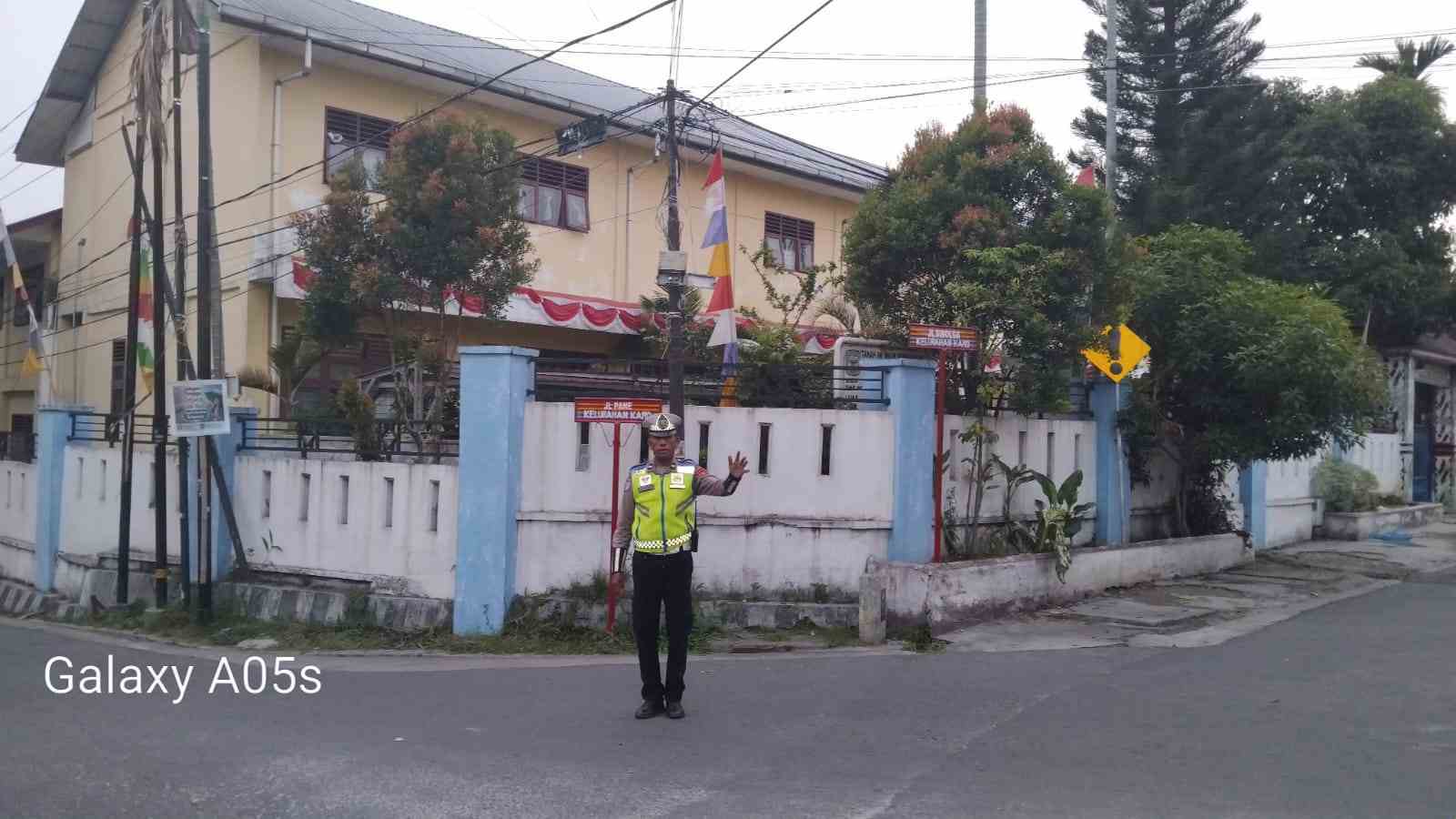 Sat Lantas Pematangsiantar Amankan Jalur Lari 5K & 10K Marpesta QRIS di Jalan Pane–Sibolga, Kegiatan Berjalan Aman & Lancar   