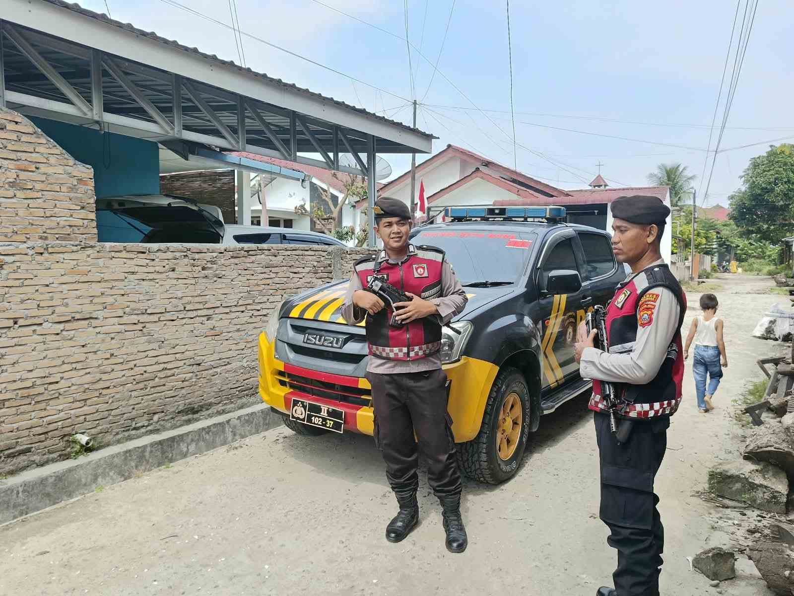 Patroli Rutin Roda-4 Sat Samapta Polres Batu Bara Sisir Perumnas & Simpang Dolok, Cegah 3C & Kejahatan Jalanan