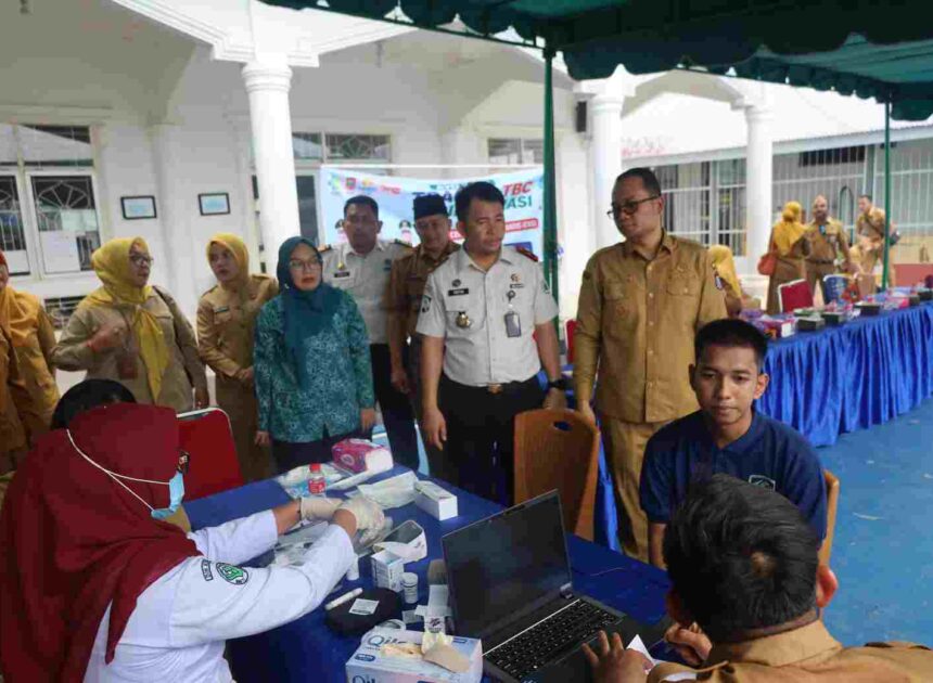 Wujud Nyata Kepedulian terhadap Kesehatan Warga Binaan, Pemko Tanjungbalai Bersama Lapas Kelas IIB Laksanakan Deteksi Dini Kasus TB dan CKG 