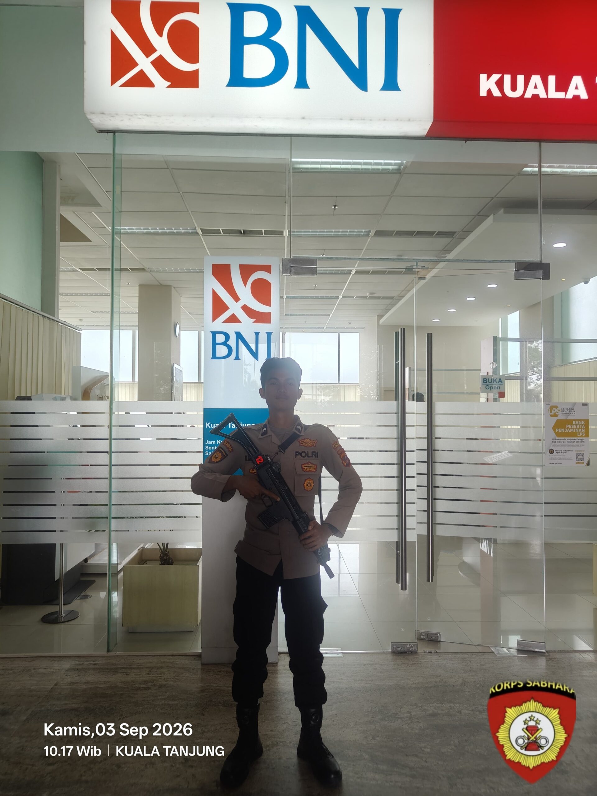 Sat Samapta Polres Batu Bara Perkuat Pengamanan Objek Vital Perbankan di Sejumlah Titik Kabupaten Batu Bara