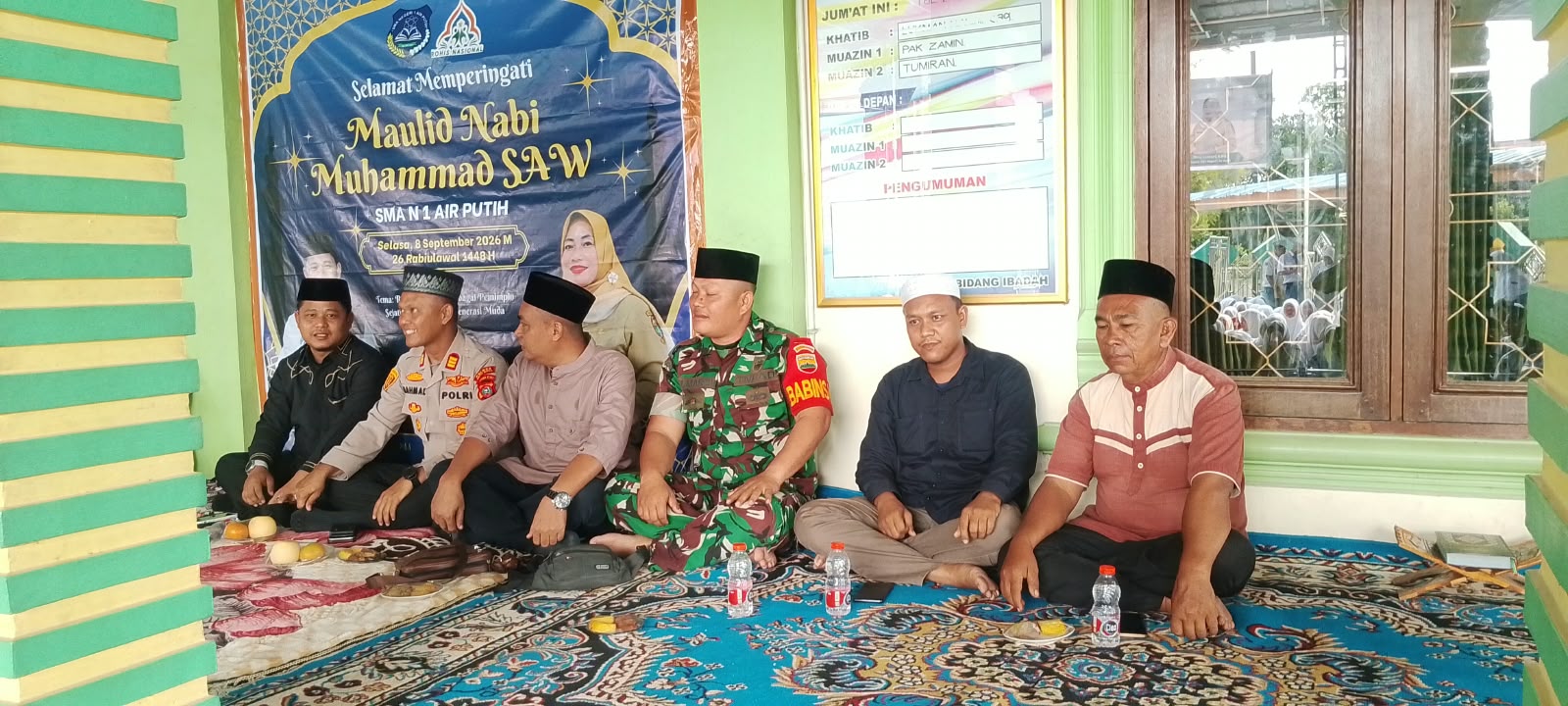 Kapolsek Air Putih Hadiri Peringatan Maulid Nabi SAW 1448 H di SMA Negeri 1 Air Putih   