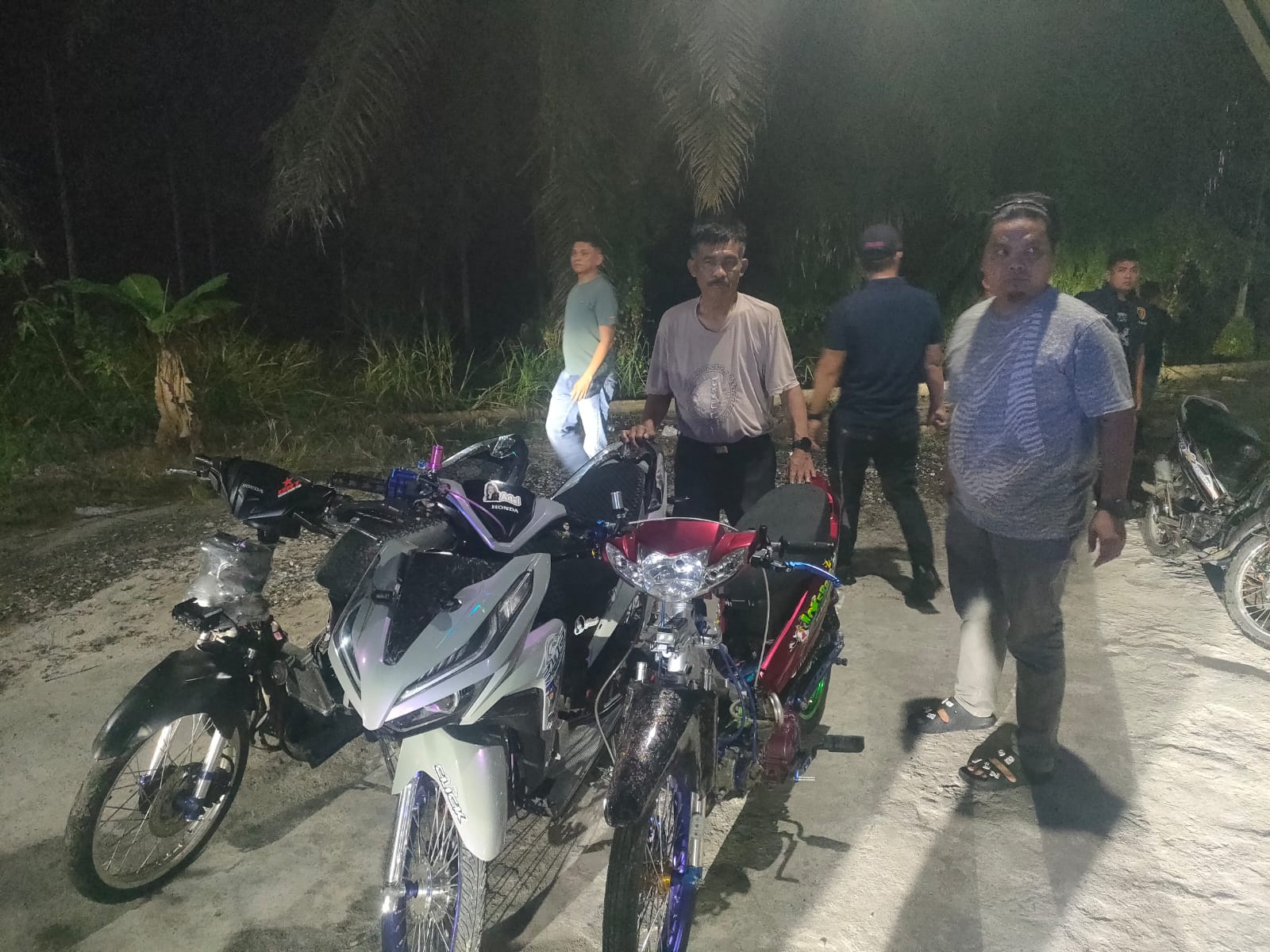 Patroli Gabungan Polres Batu Bara Amankan Remaja dan 4 Sepeda Motor Diduga untuk Balap Liar