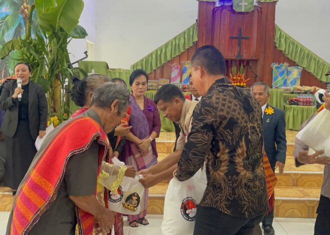 Satresnarkoba Polres Batu Bara Gelar Minggu Kasih: Bagi Sembako & Edukasi Bahaya Narkoba di Lingkungan Umat Beragama