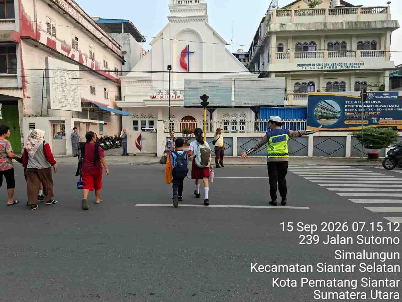 Sat Lantas Polres Pematangsiantar Pasang 33 Titik Pengaturan, Jaga Kelancaran Arus Lalu Lintas Pagi Hari