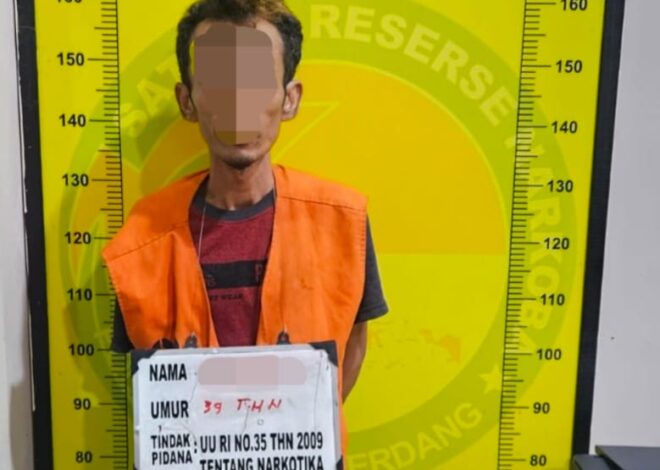 Satresnarkoba Polresta Deli Serdang Berhasil Amankan Seorang Pria dan Sita 4,32 Gram Shabu   